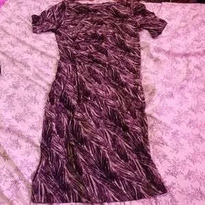 Brown and white Dress